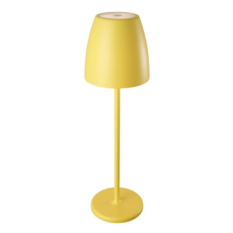 Megatron LED stolní lampa na baterie Tavola žlutá