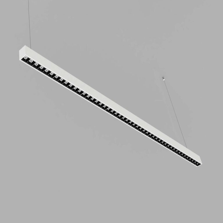LI-EX Office LED závěsné světlo remote 130cm bílá