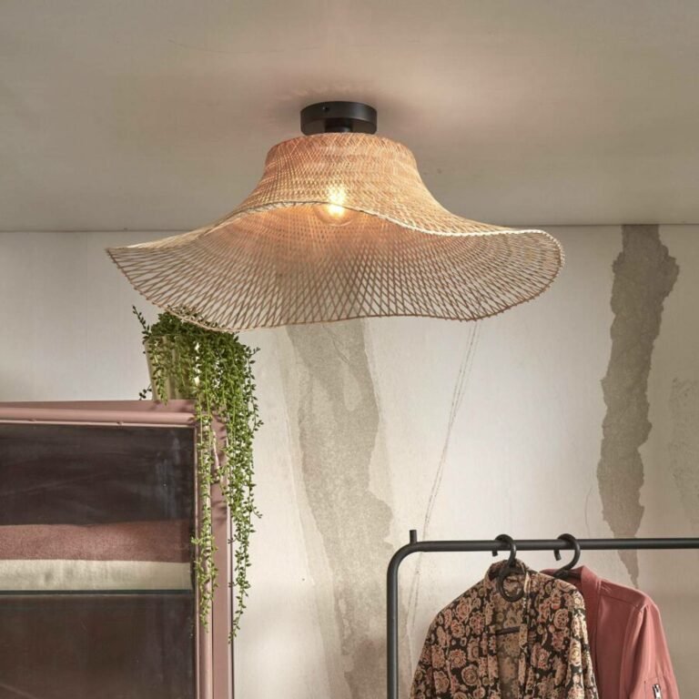 GOOD & MOJO Ibiza stropní lampa Ø 65cm přírodní